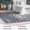 5' x 7' Non-Shedding Distressed Vintage Indoor Area Rug