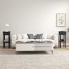 2-Tier Side End Tables, Set of 2 with Top Drawer and Open Bottom Shelf
