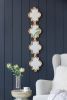 Madlyn Gold Narrow Four Tier Wall Mirror with Vertical or Horizontal Hanging Options