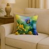 18” Kentucky Goldenrod Throw Pillow with Watercolor Artwork, Indoor/Outdorr Usage and Machine Washable