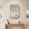 Diamond Shaped Design Large Wall Mirror with Elegant Beveled Edges and HD Mirror Glass