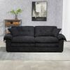 84" Chenille Sofa Loveseat Couch with 2 Matching Throw Pillows, Removable Seat Cushions and Dual Layer Comfort Seating