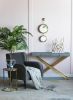 2 Circle Mirrors for Wall Decor with Dual-Circle Design and Gold Iron Frame