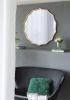 40" Round Sunburst Wall Mirror with Gold Finish