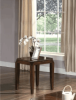 ACME Docila 3 Piece Coffee/End Table Set with Walnut Finish Parquet Pattern Design