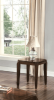 ACME Docila 3 Piece Coffee/End Table Set with Walnut Finish Parquet Pattern Design