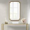 Madison Park Adelaide Scalloped Wall Mirror with Asymmetrical Design and Gold Finish