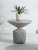 19” Handcrafted Laddie Weathered Gray Finish End Table for Outdoor or Indoor Use