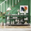 Tribesigns 70.9" 3 Tier Extra Long Console Sofa Table with Multi-Staged Shelving