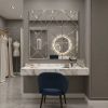 3D Mirror Wall Decor with Beveled and Symmetrical Glass Design