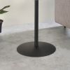 17.5" Circa End Table with Black Marble Textured Top
