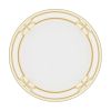 30.7” Round Tempered Glass Coffee Table with Luxurious Gold Geometric Metal Frame and Open Bottom Shelf
