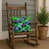 18” Wisconsin Wood Violets Throw Pillow with Waterolor Artwork, Indoor/Outdorr Usage and Machine Washable