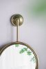 2 Circle Mirrors for Wall Decor with Dual-Circle Design and Gold Iron Frame