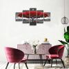 The Red Tree Canvas Wall Decoration Painting Artwork with 5 Panels