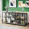Tribesigns 70.9" 3 Tier Extra Long Console Sofa Table with Multi-Staged Shelving
