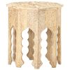 Handcarved Design Solid Mango Wood End Table