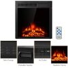 22.5" Direct Vent Electric Fireplace Insert Freestanding Recessed Heater with Remote Control