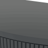 Artisan-Crafted Wave-Pattern Demi-Lune Console Table with Unique Half Moon Design, 2 Drawers, and Open Bottom Shelf
