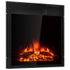 22.5" Direct Vent Electric Fireplace Insert Freestanding Recessed Heater with Remote Control