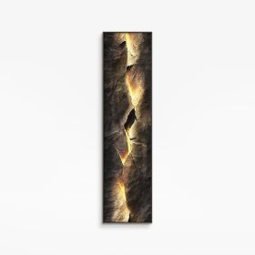 Modern Abstract LED Wall Art with Cracked Stone Pattern Design, USB Powered and Vertical or Horizontal Hanging Options