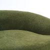 110” 4 Seater Green Sofa with 4 Matching Pillows and Chenille Fabric