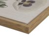 4-Piece Botanical Illustration Framed Canvas Wall Art Set with Wild Flowers Theme