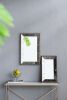 24" x 15" Antique Silver Rectangle Wall Mirror or Mirrored Display Tray with Floral Accents Design