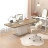 Rectangle Extendable Dining Table with Hidden Tabletop Storage for Leaf and Seats 6-10 People