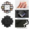 Photo Frame Picture Collage Clock with Crystal Quartz Movement and 12-Picture Display