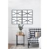 Set of 2, 16" x 23" Rectangular Wooden Wall Mirrors with Antique Black Frame and Vertical or Horizontal Hanging Options
