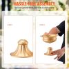 VEVOR 10PCS 16cm/6.3' Wedding Flower Vase Metal Gold Floral Stand for Table