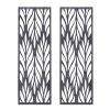 2 Piece Madison Park Florian Grey Laser Cut Wood Panel Wall Decor