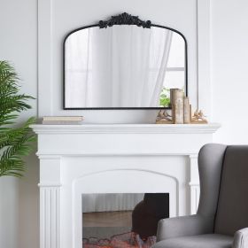 40” x 31" Large Arch Classic Design Mirror with Baroque Inspired Frame