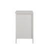 White 3 Drawer Nightstand with Charging Station and 2 USB Ports & 2 Power Outlets