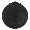 30" x 32" Classic Design Mirror with Round Shape and Black Baroque Inspired Frame
