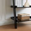 5 Tier Ladder Bookcase with Multi-Depth Shelves