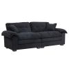 84" Chenille Sofa Loveseat Couch with 2 Matching Throw Pillows, Removable Seat Cushions and Dual Layer Comfort Seating
