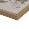 4-Piece Botanical Illustration Framed Canvas Wall Art Set with Wild Flowers Theme