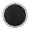 31.5” Industrial Design Decorative Round Lark Theodor Wall Mirror with Black Metal Frame