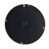 15.7" x 2.4" x 15.7” Minimalist Mirrored Clock with Gold Polished Finish and Mirrored Face