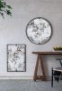 31.5” Industrial Design Decorative Round Lark Theodor Wall Mirror with Black Metal Frame