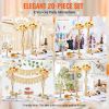 VEVOR 20PCS 58cm/22.83' Wedding Flower Vase Metal Gold Floral Stand for Table