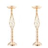 VEVOR 20PCS 58cm/22.83' Wedding Flower Vase Metal Gold Floral Stand for Table