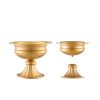 VEVOR 10PCS 16cm/6.3' Wedding Flower Vase Metal Gold Floral Stand for Table