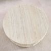 35.43' Round Fiberglass Coffee Table with Stone Design