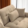 166” Oversized Couch, 4 Seater Modular Sectional Velvet Sofa with Matching Pillows