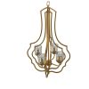 4 Light Metal Chandelier Hanging Light Fixture with Adjustable Chain and Valerio Nested Design