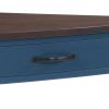 33.8” Small Triangle Corner Table with 3 Tiers, 2 Open Bottom Shelves and 1 Top Drawer