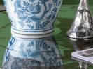 71” Large Rectangular Mirrored Dining Table with Elegant Floral Design and Silver Finish